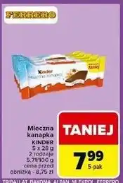 Carrefour Baton Kinder Mleczna Kanapka oferta