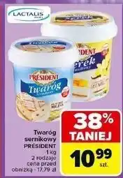 Carrefour Serek waniliowy z pokruszoną laską wanilii President oferta