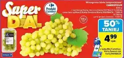 Carrefour Winogrona białe bezpestkowe Carrefour Targ Świeżości oferta