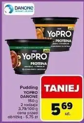 Carrefour Pudding karmelowy Danone Yopro oferta