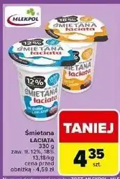 Carrefour Śmietana 12% Łaciata oferta