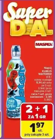 Carrefour Woda truskawkowa Kubuś Waterrr oferta