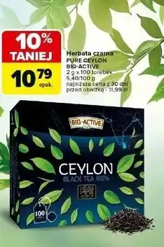Carrefour Herbata Big-Active Black Tea 100% oferta