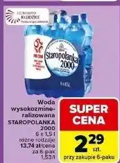 Carrefour Woda lekko gazowana Staropolanka 2000 oferta