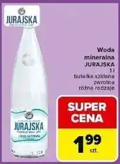 Carrefour Woda lekko gazowana szkło Jurajska oferta