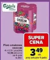 Carrefour Piwo Okocim Radler Malina I Borówka oferta