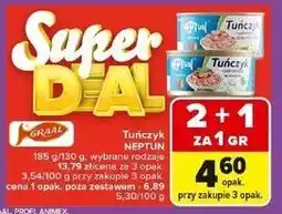 Carrefour Tuńczyk rozdrobniony w oleju roślinnym Neptun oferta