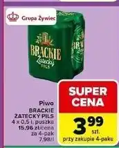 Carrefour Piwo Brackie Zatecky Pils oferta