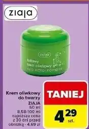 Carrefour Naturalny krem oliwkowy + uv cera sucha i normalna Ziaja Oliwkowa oferta