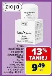 Carrefour Krem 1 nawilżający cera sucha skłonna do zmarszczek Ziaja Kozie Mleko oferta