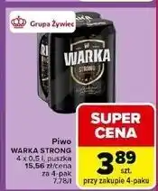 Carrefour Piwo Warka Strong oferta
