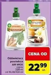 Carrefour Odświeżacz powietrza oceaniczny powiew i rajska wanilia Air Wick Active Fresh oferta