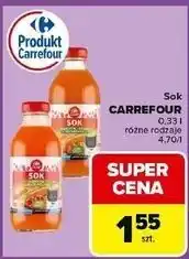 Carrefour Sok marchew-jabłko-brzoskwinia Carrefour oferta