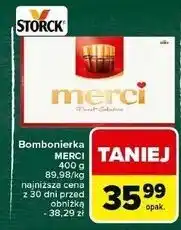 Carrefour Bombonierka czerwona Storck Merci oferta