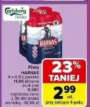 Carrefour Piwo Harnaś Jasne Pełne oferta