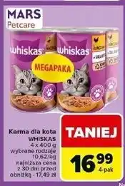 Carrefour Karma dla kota z kurczakiem w sosie Whiskas oferta