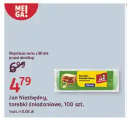 Rossmann Jan Niezbędny, torebki śniadaniowe oferta