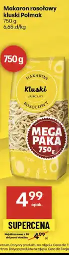 Delikatesy Centrum Makaron rosołowy kluski Polmak oferta