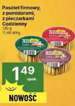 Delikatesy Centrum Pasztet firmowy z pomidorami i pieczarkami Codzienny oferta
