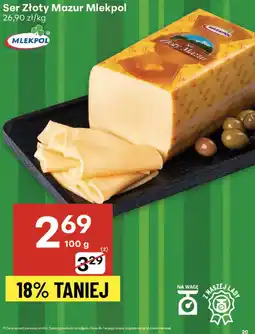 Delikatesy Centrum Ser Złoty Mazur Mlekpol oferta