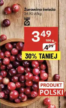 Delikatesy Centrum Żurawina świeża Produkt Polski oferta