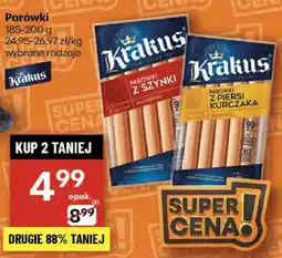 Delikatesy Centrum Parówki z szynki/z piersi kurczaka Krakus oferta