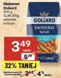Delikatesy Centrum Makaron świderki Goliard oferta