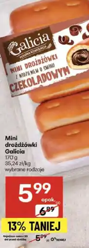 Delikatesy Centrum Drożdżówki Mini Galicja z nadzieniem czekoladowym oferta