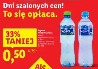 Lidl Woda niegazowana Saguaro oferta