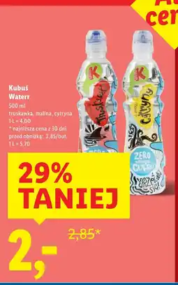 Lidl Woda Kubuś oferta