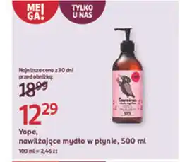Rossmann Yope, nawilżające mydło w płynie oferta