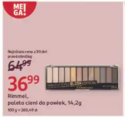 Rossmann Rimmel, paleta cieni do powiek oferta