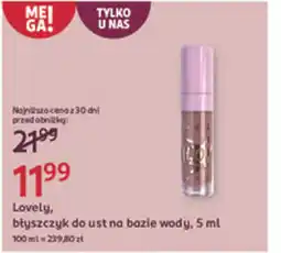 Rossmann Lovely, błyszczyk do ust na bazie wody oferta