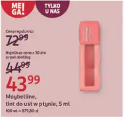 Rossmann Maybelline, tint do ust w płynie oferta