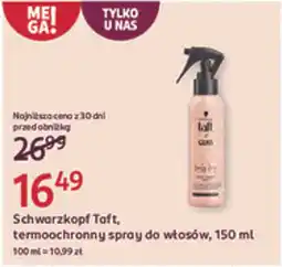 Rossmann Schwarzkopf Taft, termoochronny spray do włosów oferta