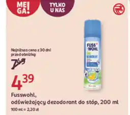 Rossmann Fusswohl, odświeżający dezodorant do stóp oferta