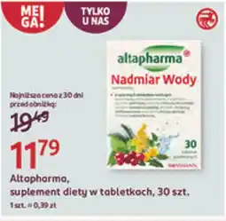 Rossmann Altapharma, suplement diety w tabletkach oferta