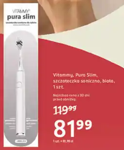 Rossmann Vitammy, Pura Slim, szczoteczka soniczna, biała oferta