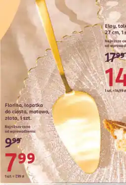 Rossmann Florina, topatka do ciasta, matowa, złota oferta