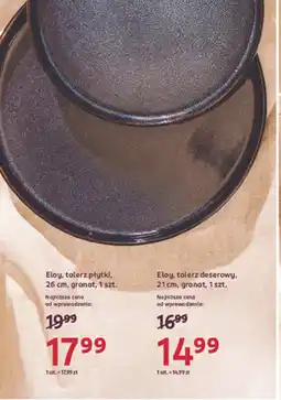 Rossmann Eloy, talerz deserowy, 21 cm, granat oferta