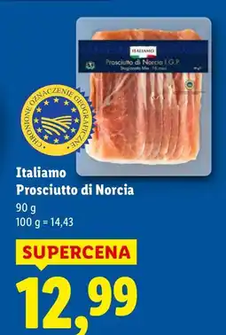 Lidl Prosciutto Italamo di Norcia 90g Italiamo oferta
