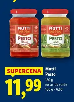 Lidl Pesto Mutti rosso 180g oferta
