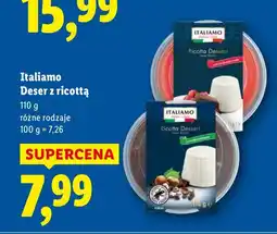 Lidl Deser z ricottą 110g Italiamo oferta