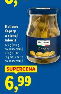 Lidl Kapary w słonej zalewie 370g Italiamo oferta