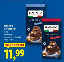 Lidl Croccantini 150g z mleczną czekoladą Italiamo oferta