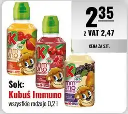 Eurocash Sok: Kubuś Immuno oferta