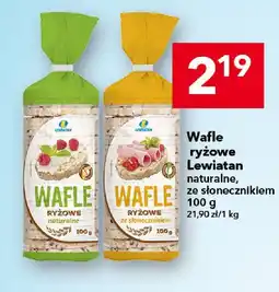 Lewiatan Wafle ryżowe Lewiatan naturalne, ze słonecznikiem oferta