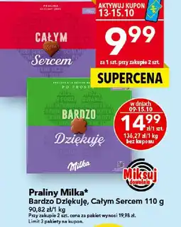 Lewiatan Praliny Milka Bardzo Dziękuję, Całym Sercem oferta