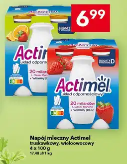 Lewiatan Napój mleczny Actimel truskawkowy, wieloowocowy oferta