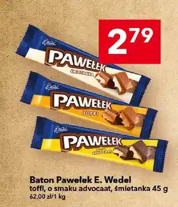 Lewiatan Baton Pawełek toffi, o smaku advocaat, śmietanka E. Wedel oferta